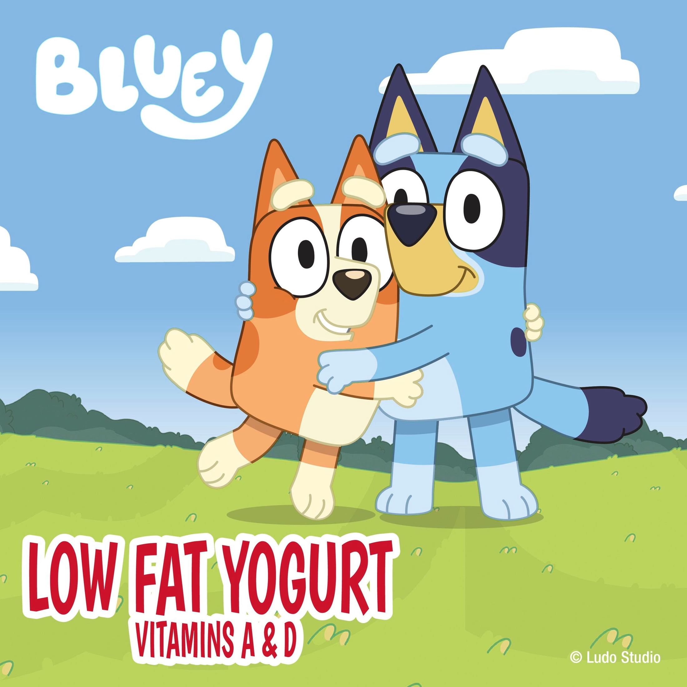 Yoplait Low Fat Kids Yogurt Cups, Bluey Variety Pack, Gluten Free, 8 Count, 32 oz