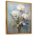 thumbnail image 2 of Designart "Serene Gray Tulip Stillness I" Tulips Floater Framed Wall Art Prints, 2 of 5