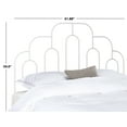 thumbnail image 4 of SAFAVIEH Paloma Metal Retro Geometric Headboard, Full, White, 4 of 5