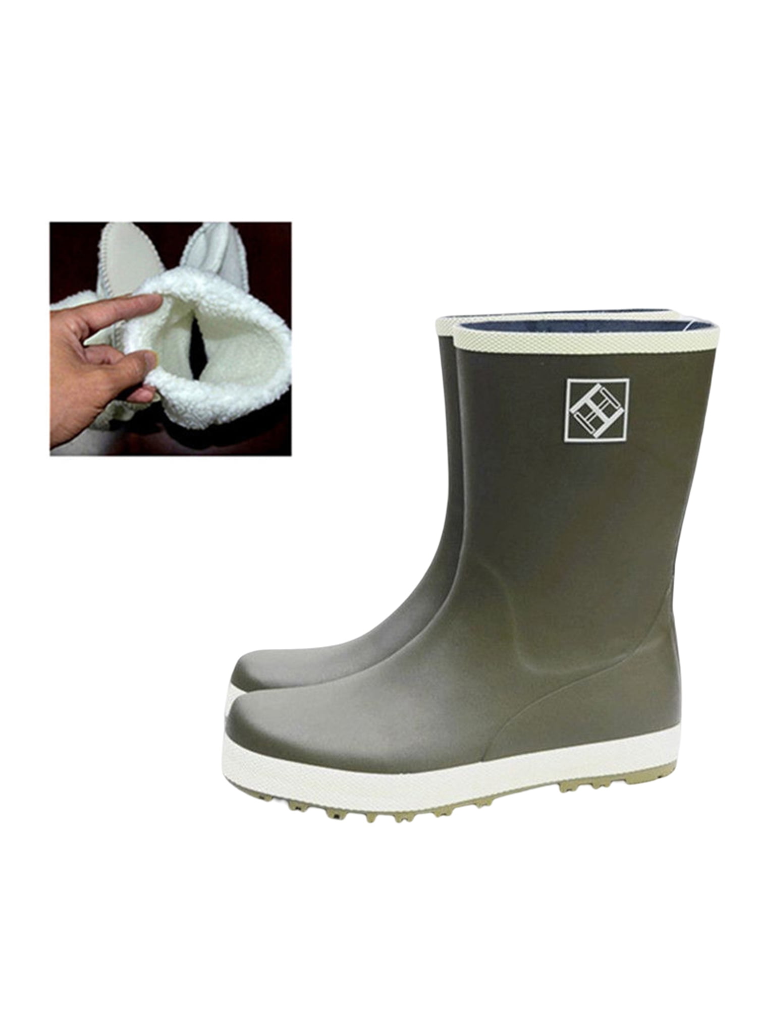 Rotosw Women Men Rubber Boot Slip Resistant Rain Boots Lightweight Work ...