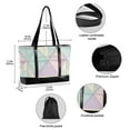 thumbnail image 2 of FORMRS Canvas Laptop Tote Bag for Women with 15.6" Computer Compartments Shoulder Handbag, Purple Geometric, 2 of 7
