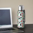 thumbnail image 5 of 20 Oz Boston Terriers and Flowers Coffee Tumbler Double Wall Insulated Stainless Steel Water Bottle | Metal Reusable Thermoses Flask with Cup Cap | Leak & Sweat Proof with Anti-Dust Lid, 5 of 7