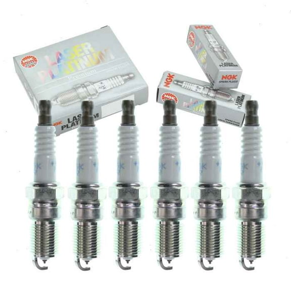 6 pc NGK Laser Platinum Spark Plugs compatible with Mazda B3000 3.0L V6 1994-2008