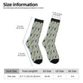 thumbnail image 2 of Cauagu Lightning Bolts Print Crew Socks for Women and Men,Adult Athletic Running Socks 1-Pair Sports Socks Work Gear Socks with Moisture Wicking, 2 of 6