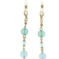 thumbnail image 4 of Beaded Eyeglass Chain Holder, Face Mask Lanyard Holder, Fashion Lanyard Necklace in Gold Portia-AQ, 4 of 7