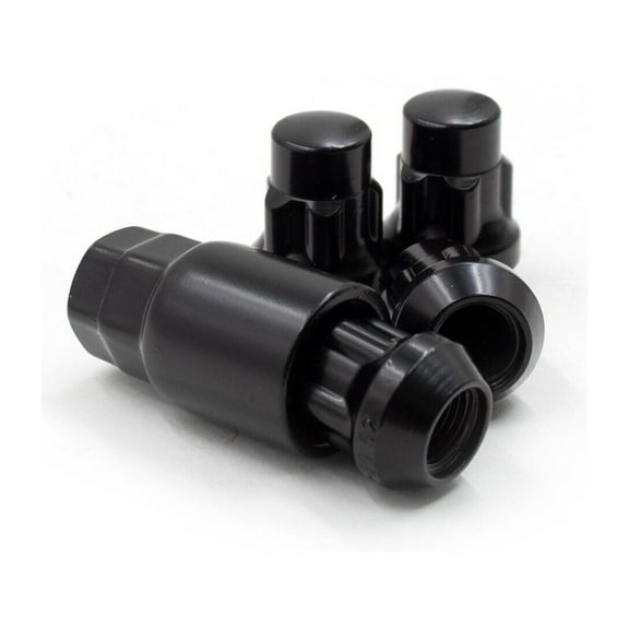 Geelife Locking Lug Nuts Wheel Locks M12x1.25 Black Bulge Acorn Lock Kit