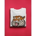 thumbnail image 3 of Tiger Head Roaring, Design Sweatshirt Men -Image by Shutterstock, Male 4X-Large, 3 of 4