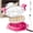 Pink, variant on Chicken Shredder Tool Twist Large, Meat Shredder with Handle, Non-Slip Shredder Tool for Pork, Beef, Set of Chicken Breast Shredder with Brush & Fork (1, )