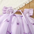 thumbnail image 4 of Robe Trapèze en Tulle Sans Manches Plissée Papillon Tutu Princesse pour Tout-Petites Filles, Robe de Fête, 4 of 7