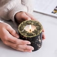thumbnail image 3 of Tapa de vela de estilo Vintage, cubierta de vela, sombras de vela, funda de vela de tarro, quema uniformemente para velas de tarro, decoración Bronce Colco Adorno para tapa de vela, 3 of 7