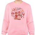 thumbnail image 2 of Singing Snowman and Reindeer Sweatshirt Unisex Small Pink, 2 of 5