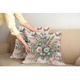 thumbnail image 2 of Ambesonne Floral Eucalyptus Throw Pillow Cover 2 Pack, Boho Wild Abloom, 20", Pale Rose Laurel Green, 2 of 7