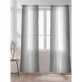 thumbnail image 2 of Sheer Curtains 84 Inches Long 2 Panels Set for Living Room, Grey White Semi Sheer Curtains for Windows, Gray Farmhouse Modern Rustic Voile Window Treatments Rod Pocket Curtain, 2 of 7