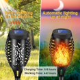 thumbnail image 2 of AOUNQ Solar Lights Outdoor Waterproof,6Pack Yellow Solar Torch Lights with Flickering Flame for Garden Decor,Solar Landscape Lights Decorative for Yard Pathway, 2 of 9