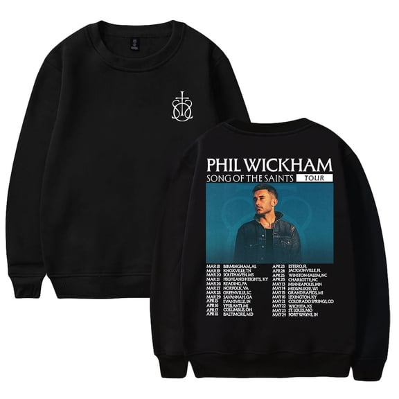 Phil Wickham Song Of The Saints Tour 2026 Crewneck Long Sleeve Streetwear Men Women Pullover Sweatshirt