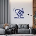 thumbnail image 2 of Abstract James Webb Space Telescope with Honeycomb Creative Design with Stars Artwork for Science Kid's Bedroom Decoration Vinyl Wall Decal - 20" x 17", 2 of 5