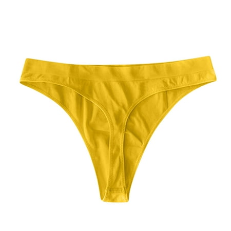 

TAIAOJING 6 Pack Women s Cotton Briefs Panties Seamless Underwear Thongs Low Rise Solid Panties