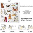 thumbnail image 3 of Christmas Throw Blanket 60"x50",Winter Merry Xmas Holiday Festival Cute Dog Loves Blanket for Women Men,Soft GIFS Flannel Fleece Throw for Home Living Room Bed Chair Couch Decor, 3 of 7