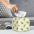 thumbnail image 6 of Logiee Tissue Box Cover 5X5X5'' PU Leather Tissue Holder Square Tissue Cube Box Organizer for Bathroom Vanity Countertop,Car,Night Stands,Office,Home,Kitchen (Corn), 6 of 8