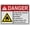 Warning Sign 4, variant on Weatherproof ANSI Flammable Sign (Flammable material No smoking within 20 feet - Material inflamable No fumar en un radio de 20 pies) 8 in" x 12 in" UV Resistant Indoor Outdoor Plastic Safety SIgn
