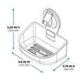 thumbnail image 6 of Mainstays Wall-Mounted Suction Soap Dish, Easy to Install, No Tools Needed, Clear, 6 of 10