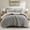 Gray#2, variant on Cotton Bedding Set 2 Pieces Twin Cable Knit Chenille Comforter Set,Gray,Comforter Set