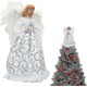 thumbnail image 1 of Tree Topper Angel With Lights,3d Led Angel Tree Topper, Standing White Angel Christmas Tree Topper Or Table Top, For Christmas Holiday Ornament Or Ind, 1 of 3