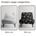 thumbnail image 6 of HELLHERO Elastic Feature Dustproof Armless Accent Chair Protector for Armless Chair, Armless Accent Chair Soft Cover Stars, 6 of 8