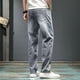 thumbnail image 2 of Pantalones vaqueros rectos de primavera y otoño para hombre, pantalones vaqueros negros para hombre, tallas grandes, tendencia oversize 2024, ropa de calle apilada de los años 90, 2 of 4