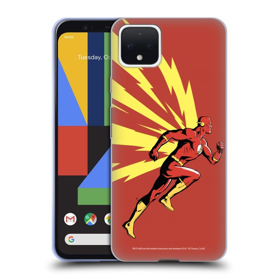 Head Case Designs Officially Licensed The Flash DC Comics Fast Fashion Running Soft Gel Case Compatible with Google Google Pixel 4