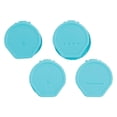thumbnail image 1 of Juego de 4 tapas para botellas de salsa flexibles - Accesorios de cocina - Dispensador de salsas Azul, 1 of 9