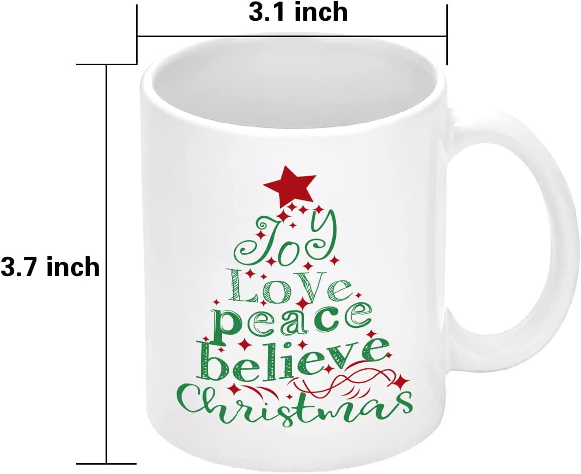 Christmas Ornament Shaped Drinking Cups w/Straw 22 oz 2 pcs Peace, love &  joy