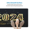 thumbnail image 6 of Disketp Gaming Mouse Pad Happy New Year 2024 Pattern Large Mouse Mat Long Extended Desk Pad Non-Slip Rubber Mice Pads Stitched Edges Thin Pad (11.8x31.5 Inch), 6 of 9