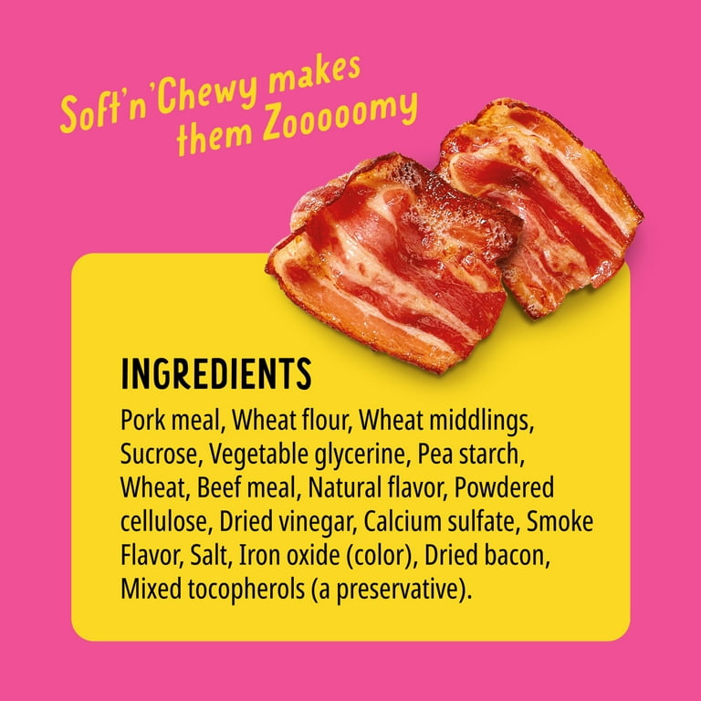 Bonkers Zoomers Real Meat Dog Treats Snacks, Soft Chewy