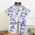 thumbnail image 2 of UAYOTSE Toddler boys Pajamas Set short Sleeve Pjs Baby Kids Sleepwear Cotton Summer 1-7 Years Pajamas & Dailywear Set short sleeve Pjs,Sizes 2-3 Years, 2 of 7