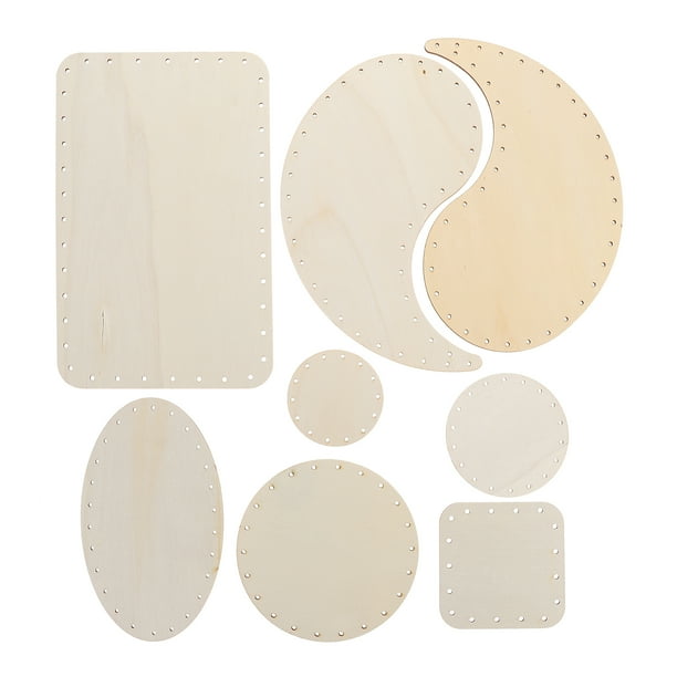 EeaseMX 8 colgantes de madera con múltiples agujeros para colgar en la pared.