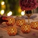 thumbnail image 2 of Hollow Design Metal Crystal Candle Bowls 4PCS Tone Tealight Stands Suitable For Wedding Party Decorations Tble Ornaments Silver, 2 of 5