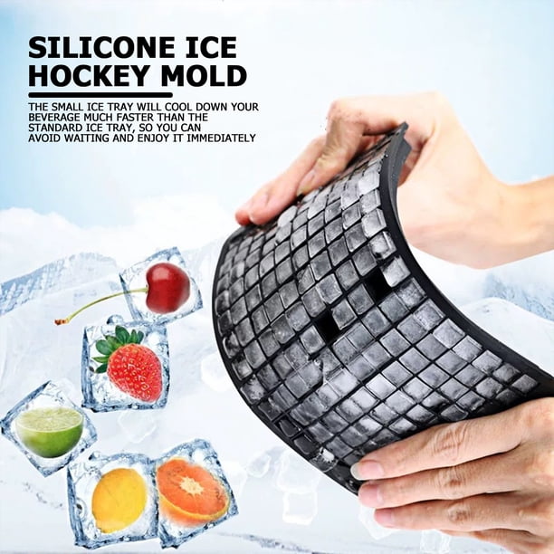 Tmvgtek Mini Bandejas De Cubitos De Hielo De Silicona, 160 Cubos Pequeños Moldes De Hielo Triturado, Flexibles Tmvgtek Para estrenar