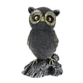 thumbnail image 1 of Figura de búho artesanal, estatua, decoración, miniatura, oficina, resina, estantería, regalo Búho único, 1 of 8