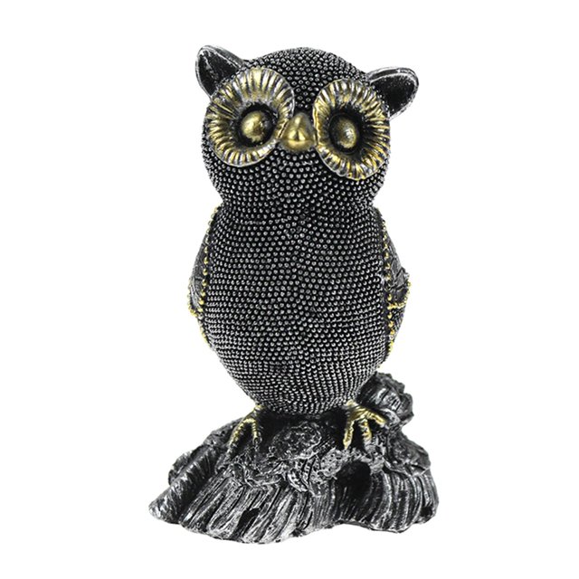 Figura de búho artesanal, estatua, decoración, miniatura, oficina, resina, estantería, regalo Búho único