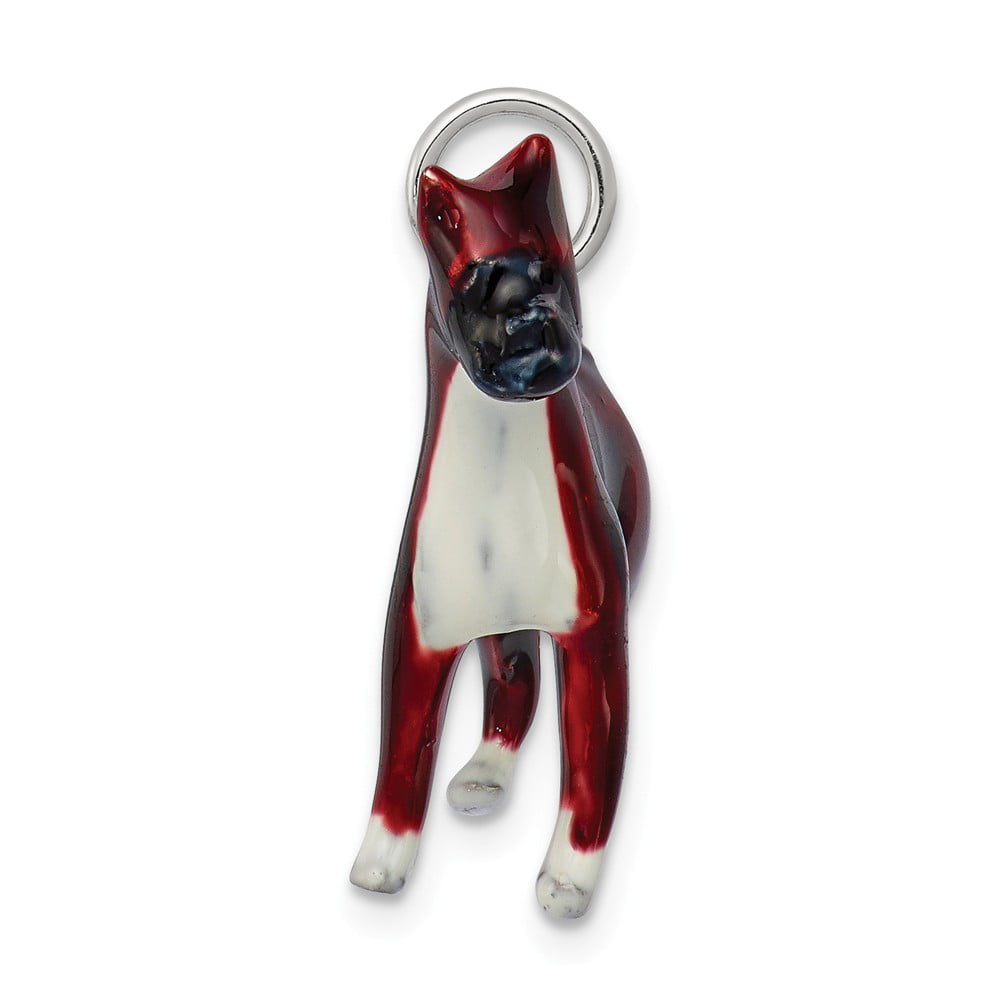 Details about   Silver Boxer Dog Pendant Solid Silver 925 Hallmark Pet Jewellery 14-30" Chain