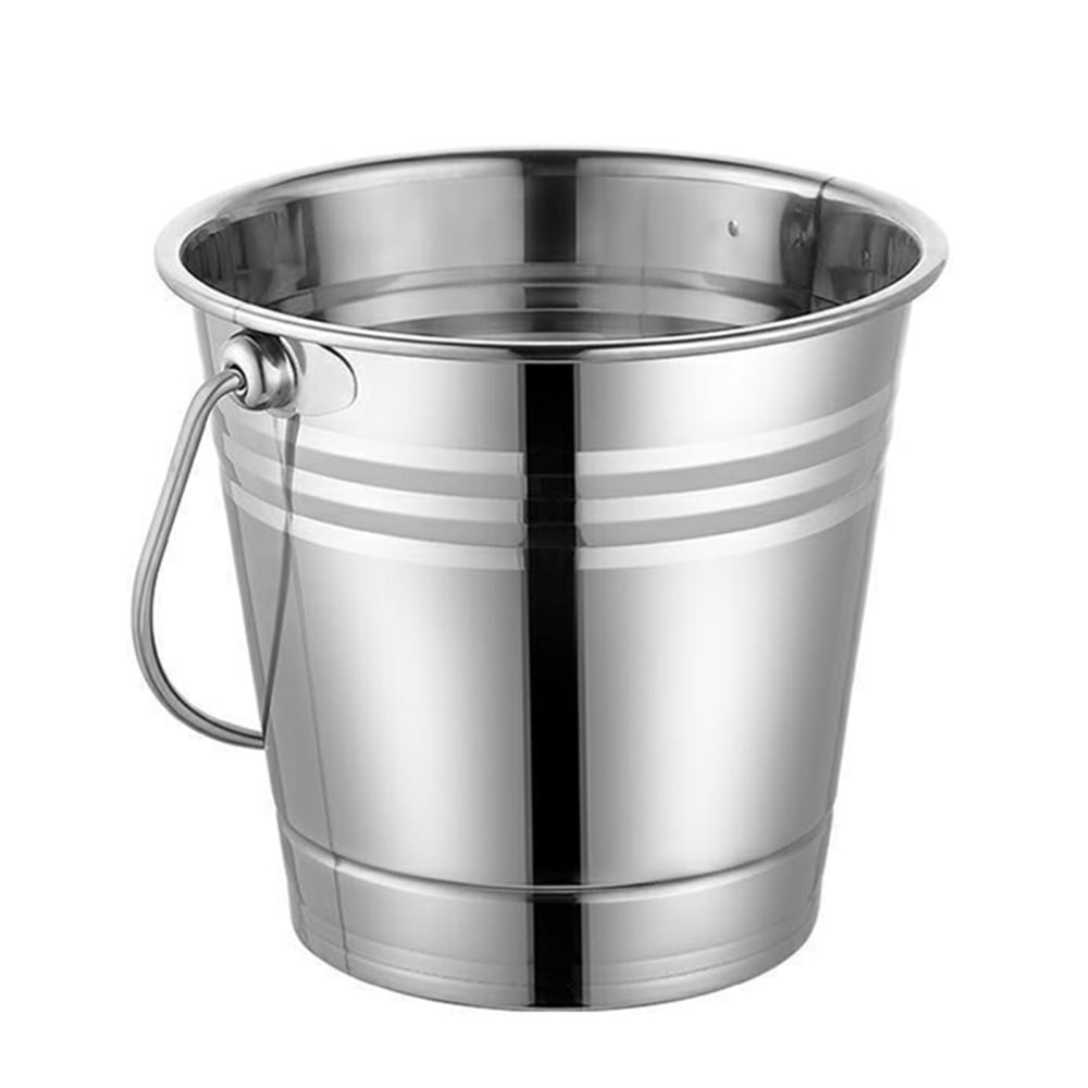 Topyecel Stainless Steel Beverage Tub Metal Drink Cooler Wine Pail