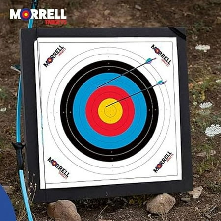 Morrell Lightweight Youth Range NASP Field Point Archery Bag Target Replacement Cover with 2 Shooting Sides and 4 Shooting Spots White