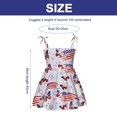 thumbnail image 2 of Traje del 4 de julio para niñas pequeñas, vestido de mariposa para el Día de la Independencia, ropa con bandera americana para niños, 5 tallas, 2 of 5