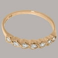 thumbnail image 6 of LBG British Made Solid 14k Rose Gold ring with Cubic Zirconia Womens Eternity Ring - 33 size options - Size 9.75, 6 of 9
