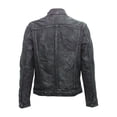 thumbnail image 3 of Mauritius Men's Genuine Leather Jacket- Jean Denim Inspired (VintageDenim, L), 3 of 4