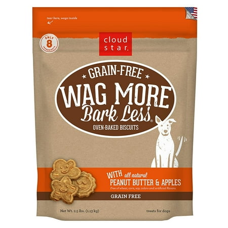 UPC: 0693804785046 | Cloud Star WMBL Grain Free Peanut Butter and Apples Dog Treats  2.5 Pounds