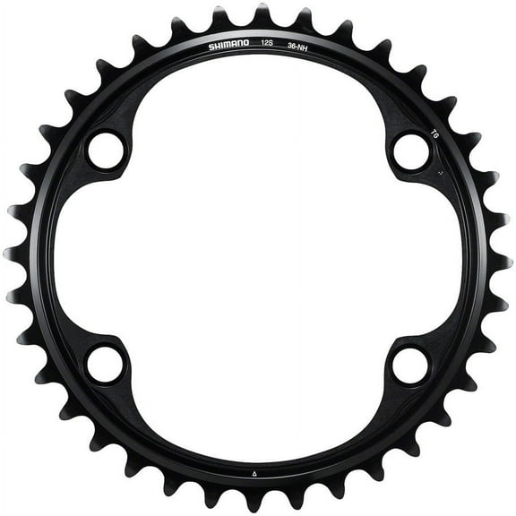 Shimano Dura-Ace FC-R9200 12-Speed Chainring - 36t, Asymmetric 110 BCD, Black, NH
