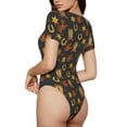 thumbnail image 2 of Balery Wild West Golden Horseshoe Body de cuello redondo de manga corta para mujer Tops de manga corta Tops básicos-Small, 2 of 7