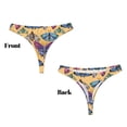 thumbnail image 3 of Balery Butterfly 3 Tangas de Algodón para Mujer con Estampado – Ropa Interior Sexy, Transpirable, G-string-4X-Large, 3 of 6